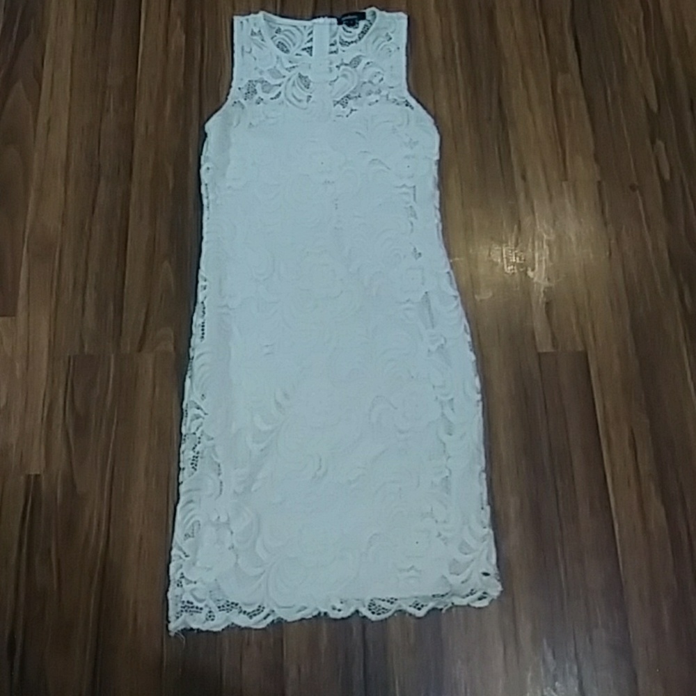 White lace dress